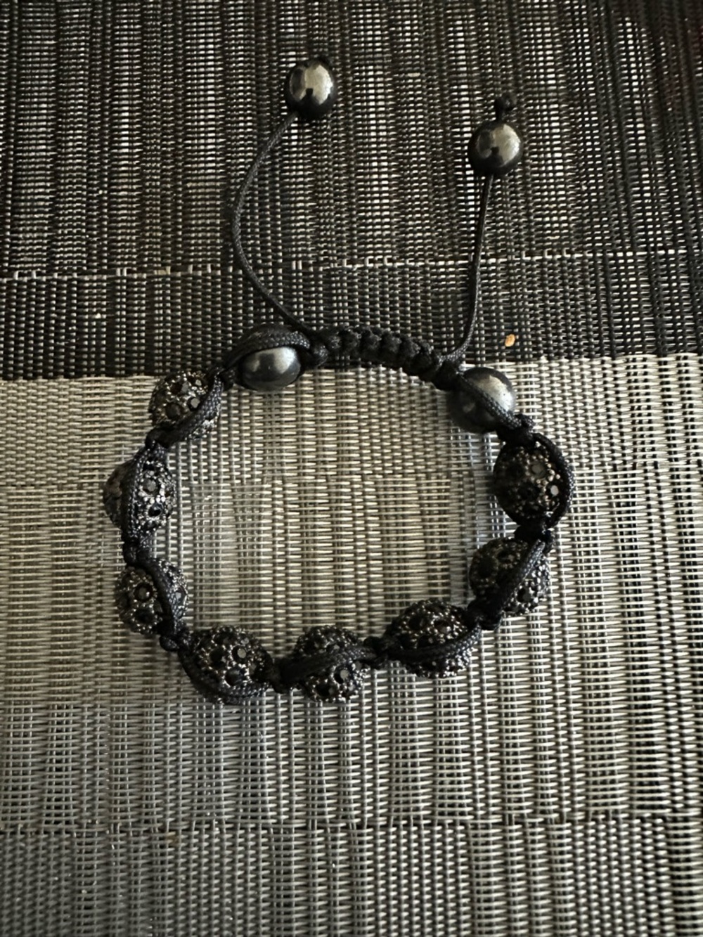 Sleek Black Shamballa
